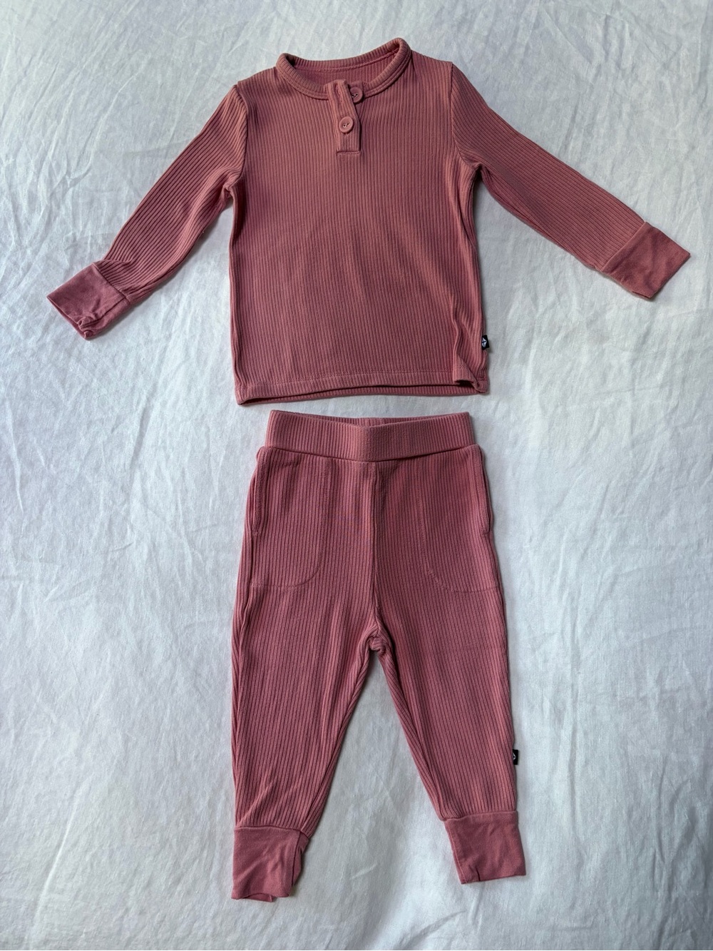 Kyte Baby Ribbed Henley Set 6-12m